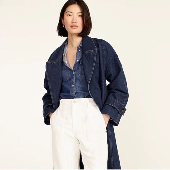 J.Crew High-Rise Patch Pocket Straight-Leg Jean - Picture 4 of 14